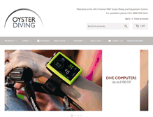 Tablet Screenshot of oysterdivingshop.com